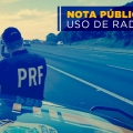 Nota Pública – Suspensão do uso de radares nas rodovias
