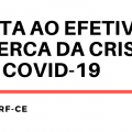 COVID-19: Sindicato divulga nota ao efetivo