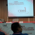 Sindicato participa do Curso Nacional Brasil e América Latina –“Avanços e Retrocessos” realizado pelo CES