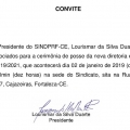 Presidente do SINDPRF-CE convida associados para posse da nova diretoria